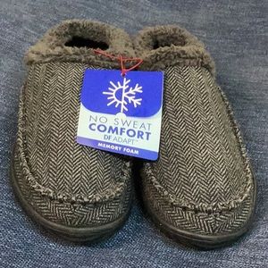 Dluxe by dearfoams Tripp twill clog slippers - black - size S (7/8) - new